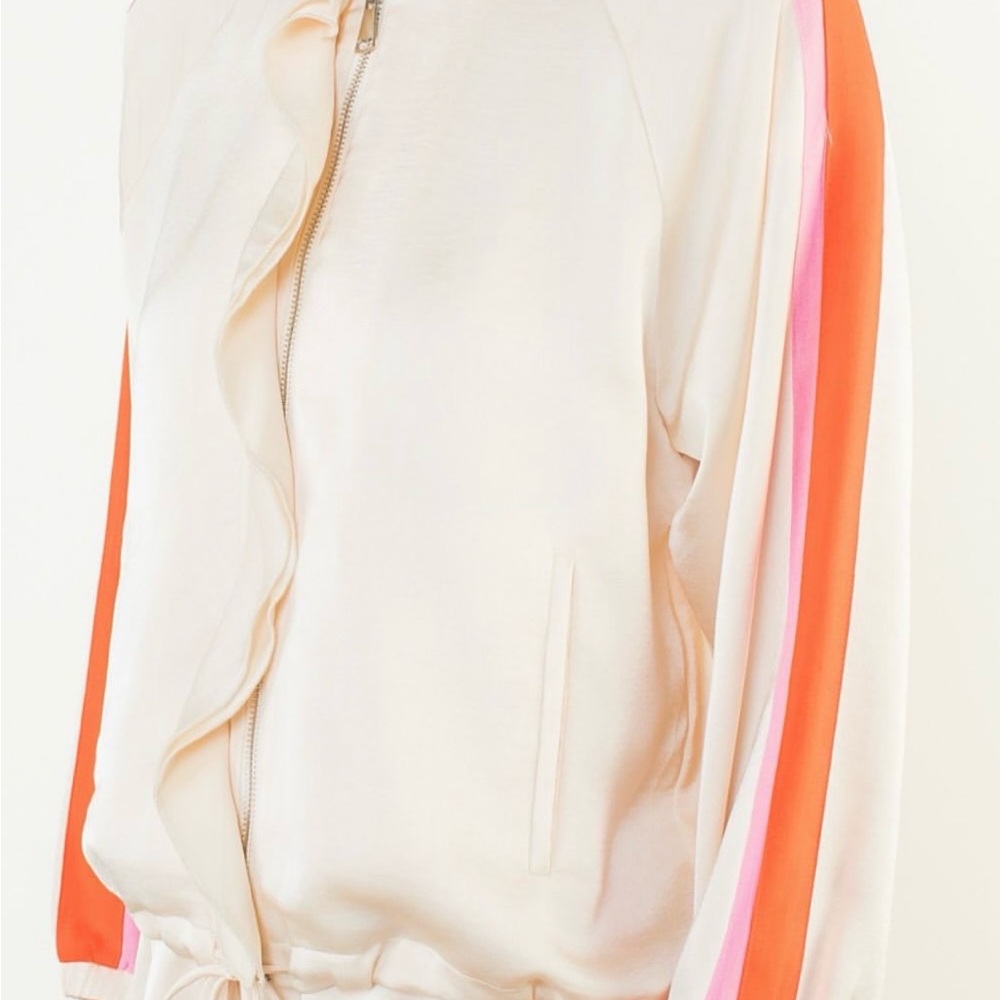 THML Cream Jacket w Orange and Pink Stripes - Picture 4 of 13